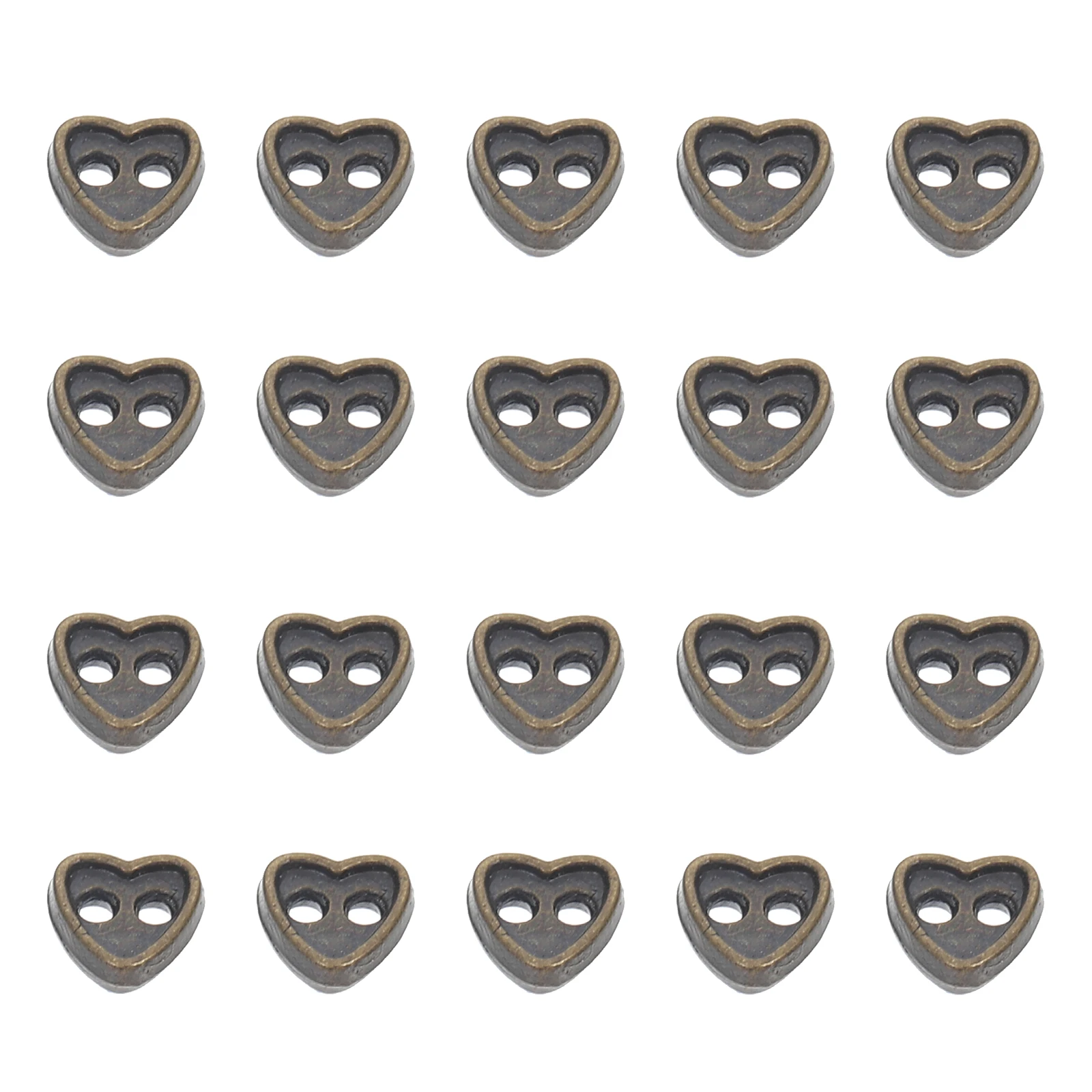 

Heart- Shaped Embellishment Buttons Love Decorative for Clothing Sewing Accessories Mini