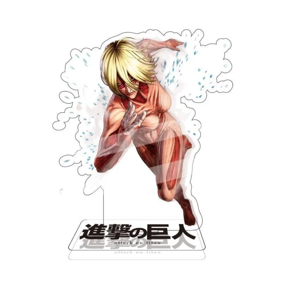 Attack on Titan Anime Figure Double Sided Acrylic Stand Model Plate Desk Decor Standing Sign Gifts for Friend Shingeki No Kyojin