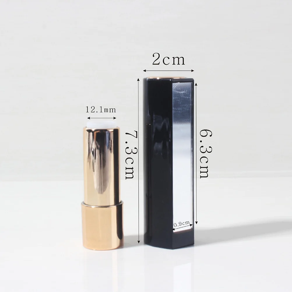 Contenitori vuoti per balsamo per labbra da 3 pezzi da 12,1 mm con specchio Dispenser con ruota di spinta in bambù alla moda per rossetto Essenziale da viaggio fai-da-te