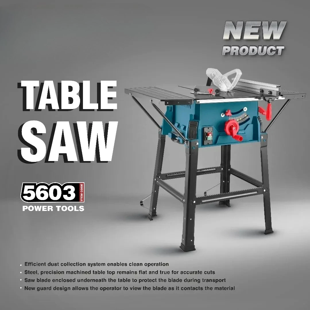 5603 2000w Multi-functional Wood cutting Saw Electric Sliding Track power saws Table Saw with dust collection