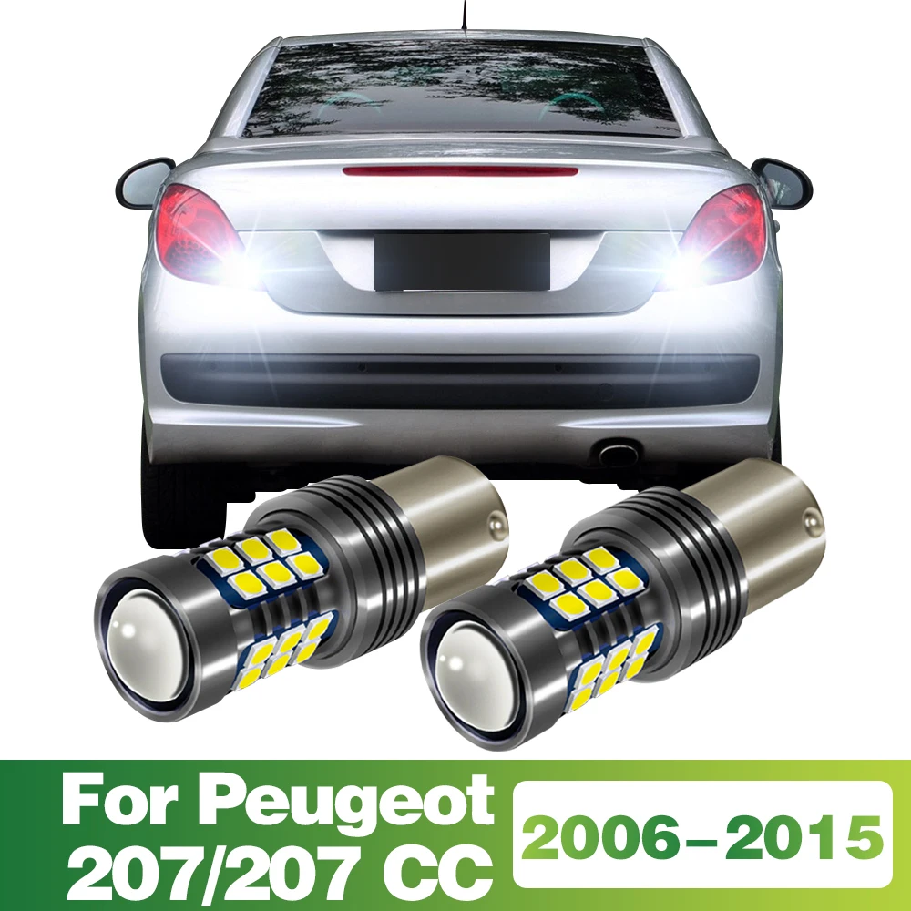 

2Pcs 1156 Signal-Lamp LED Bulb Car Reverse Light Tail Lamp Accessories For Peugeot 207 2006 207 CC 2007-2011 2012 2013 2014 2015
