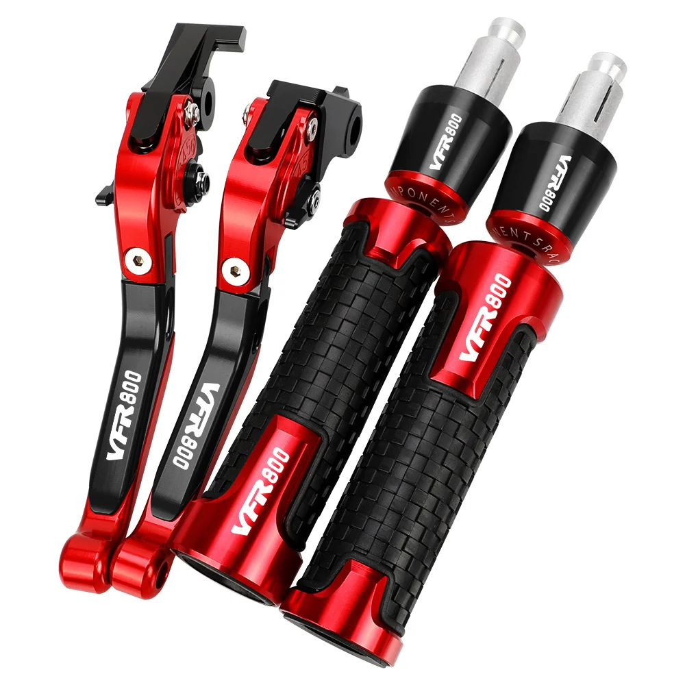 

For HONDA VFR800 VTEC VFR 800 2002 -2017 Motorcycle Accessories CNC Brake Clutch Levers Handlebar Handle Grips Ends