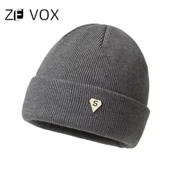 Winter Thick Knit Hat for Men Black Beanie Couple hip-hop Hat Male Female Women's Beanie Knitted Hat Trendy Melon Warm Windproof