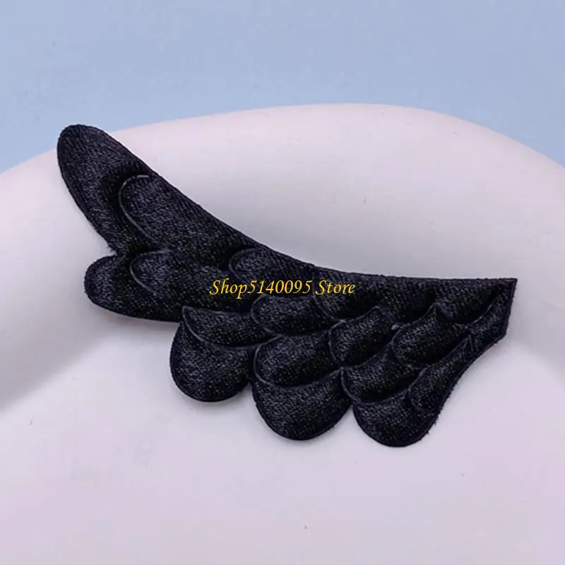 DXAE Angel Wing Patches Fabric Flexible Embossed Christmas Wing Clothes Appliques