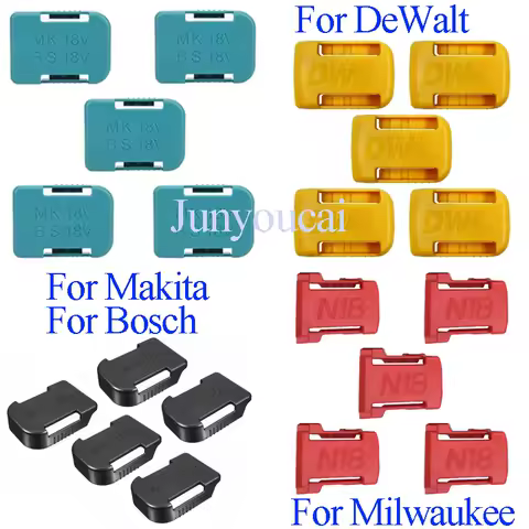 5 Pcs Battery Storage battery case battery holder Rack Holder Case for Makita For Bosch For dewalt For Milwaukee 18V Devices