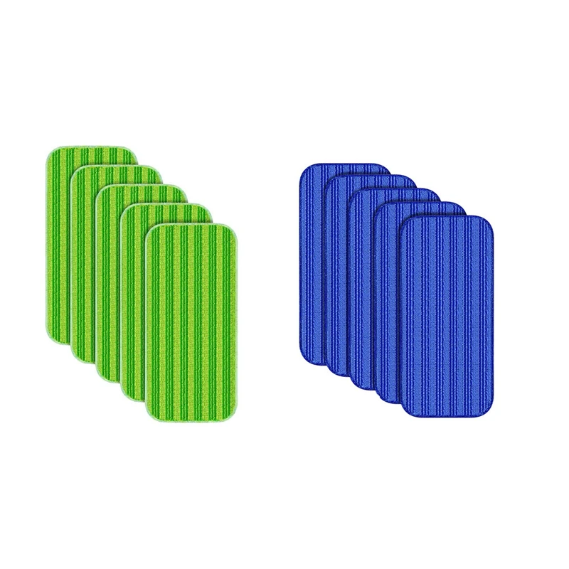 Reusable Mop Pads Compatible For Swiffer Wet Jet Mop- Wet Pads Refill Washable Microfiber Mop Pads 5 Pack Green Parts