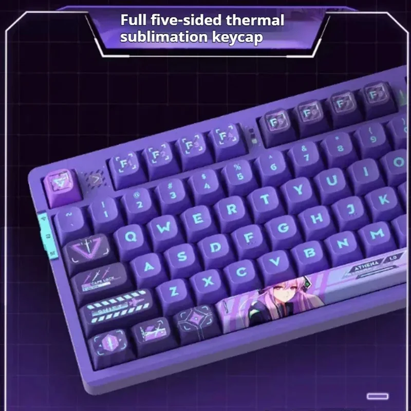 Imagem -02 - Teclado Mecânico de Jogos Três Modos Personalizado Estrutura de Junta Tecla Completa Hot-swappable Rgb Jogos Escritório Vgn-v87pro