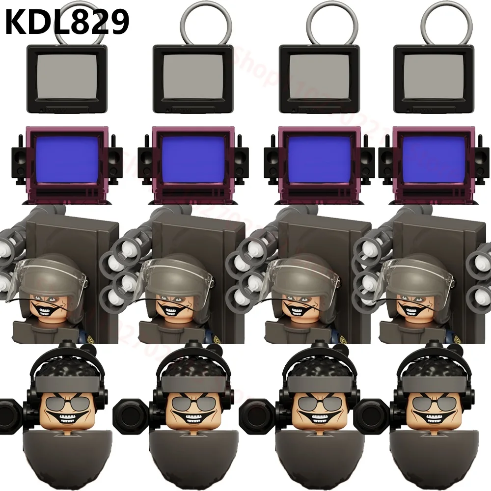 KDL829 Building Blocks Titan TV Monitor Cameraman Speakman Action Figures Christmas Gift Toys For Children K2200 K2202 K2201