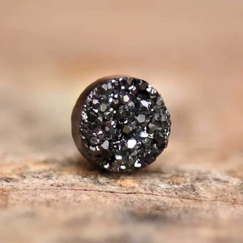 1Pairs Crystal Strong Magnetic Ear Stud Clip Earrings for Men and Women Punk Round Zircon Magnet Earrings Non Piercing Jewelry view 2