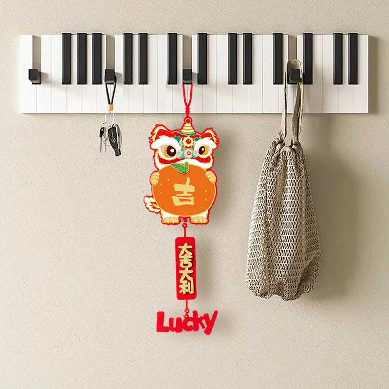 Chinese New Year Ornament,Chinese Pendant Traditional Lucky Hanging Decal for Spring Festival Snake Year for Home Office Decor