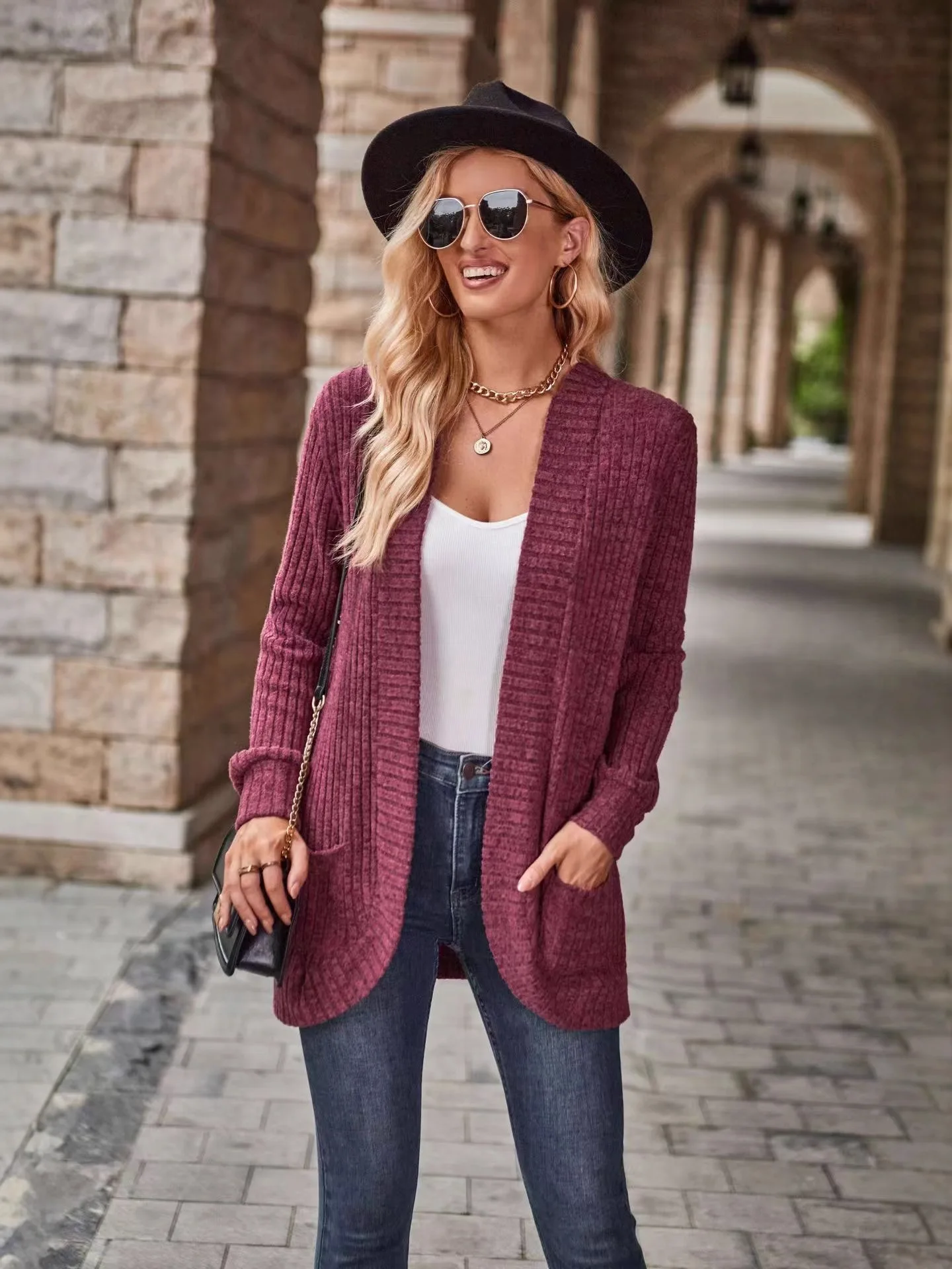 Women's 2025 Autumn/Winter New Fashion Knit Cardigan Coat Bestseller Women's Clothing
