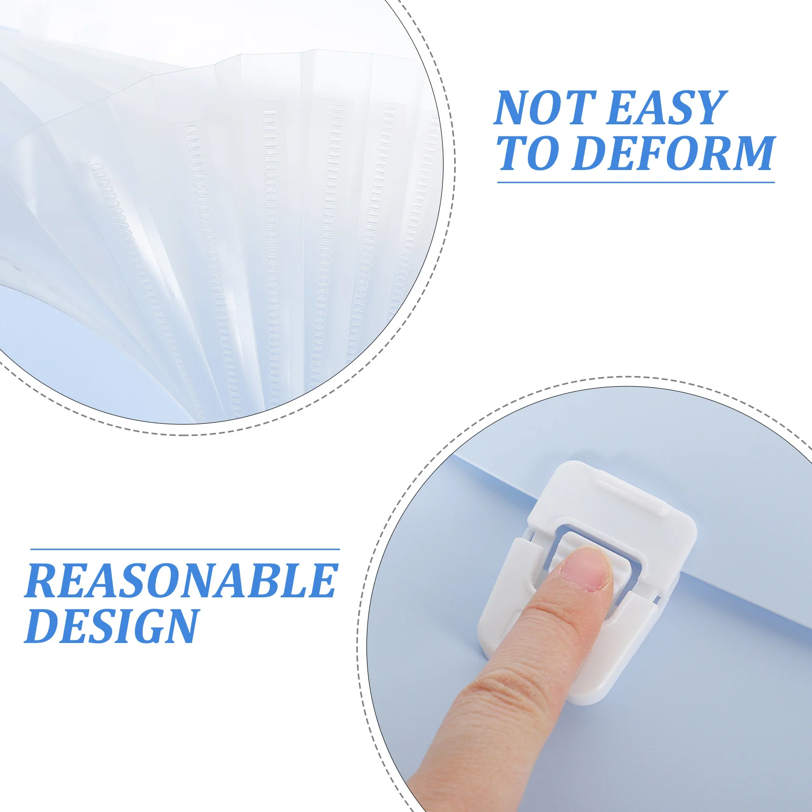 Expanding File Folder Organizer Plastic Material Portable Lightweight Easy Carry Use Document Wallet Document Wallet