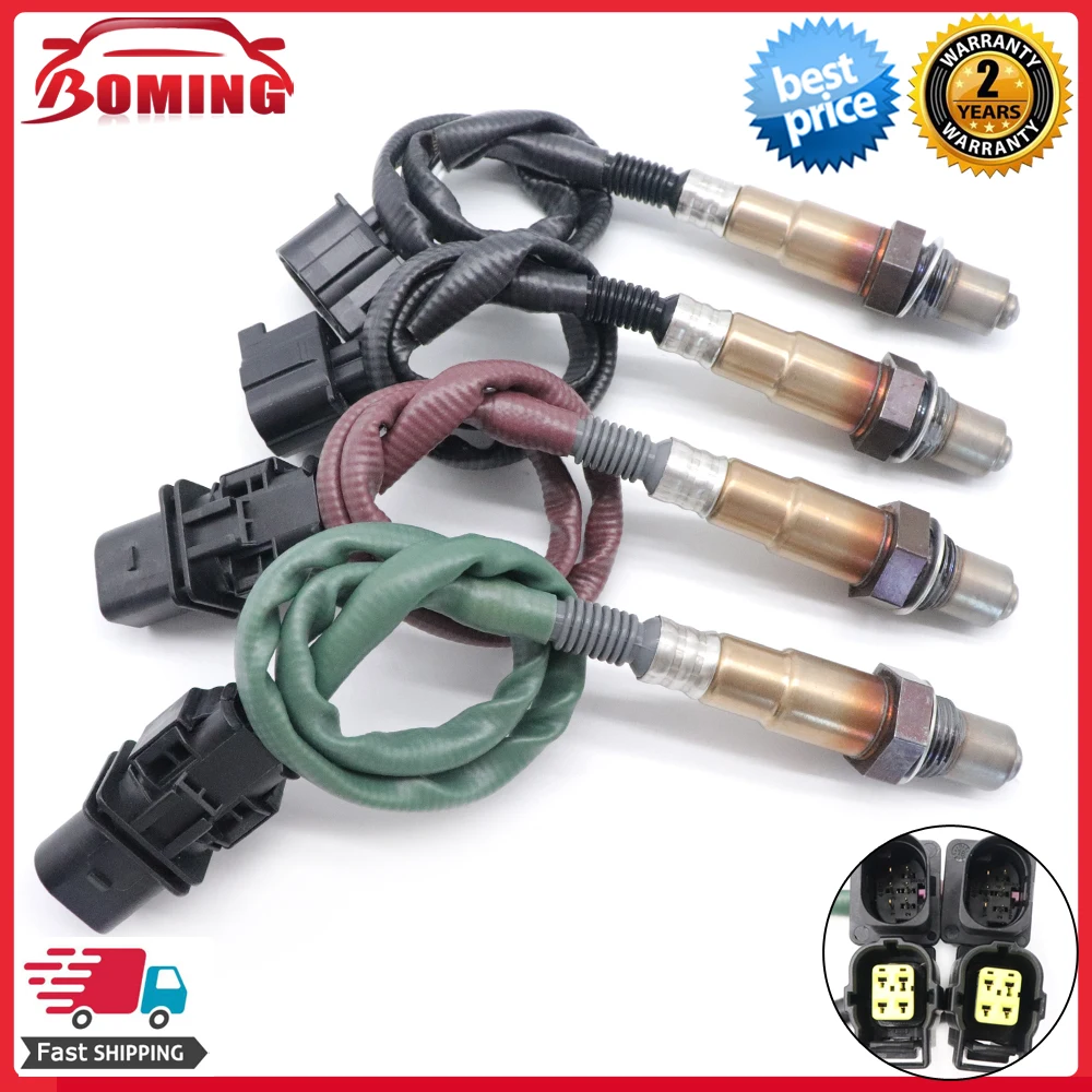 4PCS Upstream&Downstream O2 Oxygen Lambda Sensor A0095425618 A0035427018 A0045420818 For Mercedes-Benz C-CLASS C280 C300 2007-14