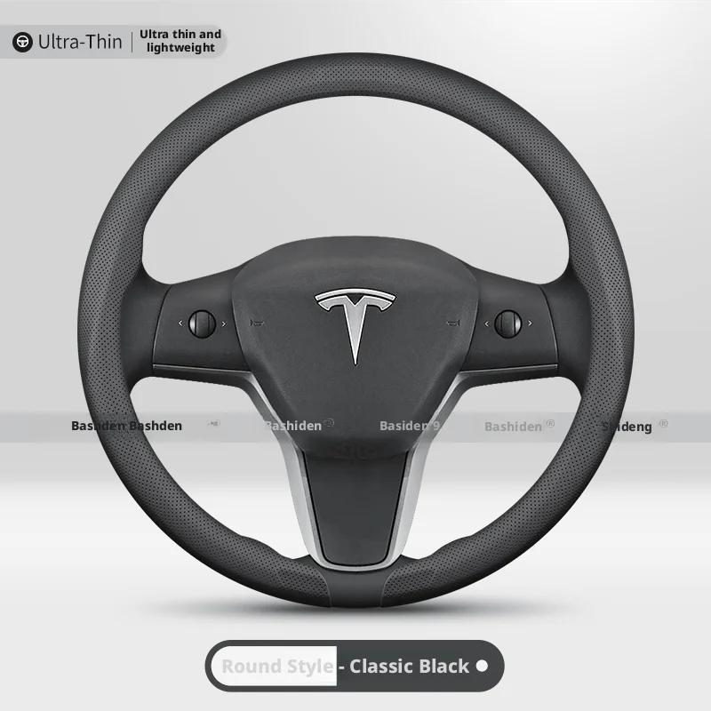 Lenkradbezug Rutschfest Atmungsaktiv Lenkrad-Zubehör für Tesla Model 3, Model X, Model S und Model Y (2019-2026)