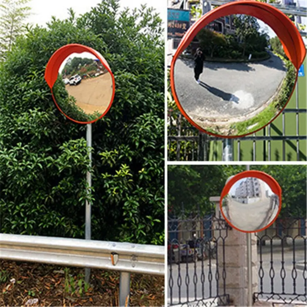 Automobiles 30/45cm Roadway Safety Traffic Driveway Security Curved Convex Mirror Road Mirrors Wide Angle