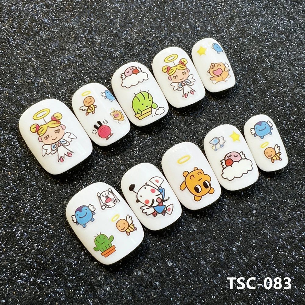 

Наклейки для ногтей TSC-083 «Милые маленькие животные», 3D-наклейки, самоклеящиеся, для декора ногтей, подходят для нейл-арта.