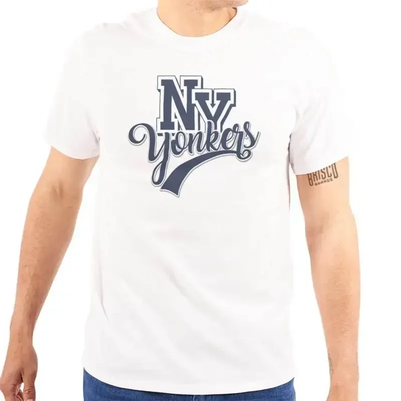 تي شيرت Varsity Athletic New York State Yonkers NY للسيدات أو الرجال برقبة دائرية