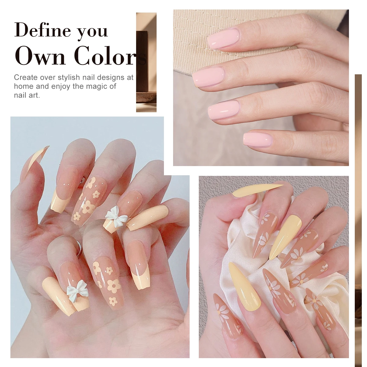 라이메걸 4개입/세트 젤 네일 폴리쉬 글리터 핑크 UV LED 세미 퍼머넌트 젤 소크 오프 바니쉬 네일 아트 DIY 매니큐어 네일 폴리쉬 키트