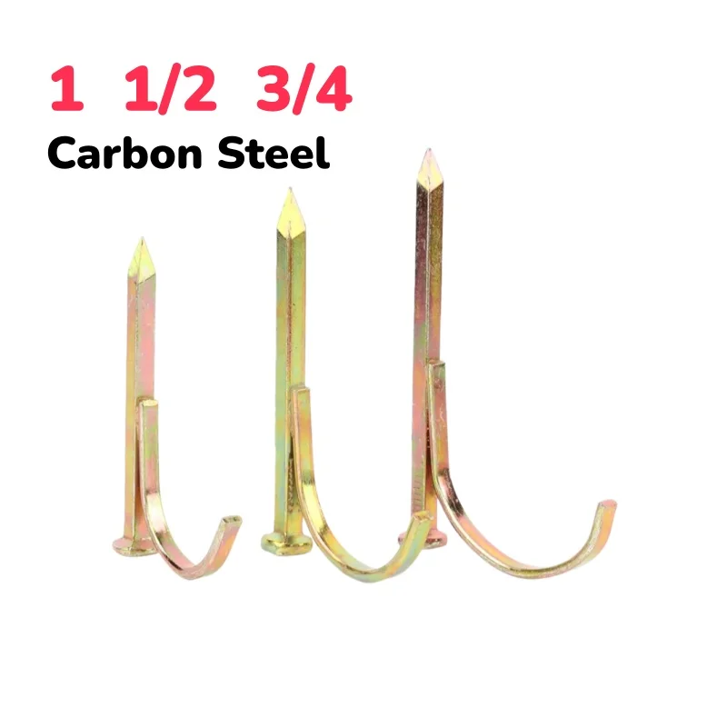 

1 1/2 3/4 Pipes Fixed Nails Wall-mounted Hook Nails Line Steel Pipe Hook Screws Cement Concrete Nails Hardware Fasteners