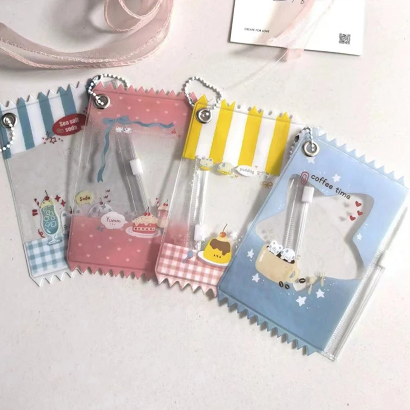 Japanese Style Candy Card Bag Creative Cartoonish Photo Card Holder INS DIY Photocard Protector PVC Card Sleeve Bag Pendant