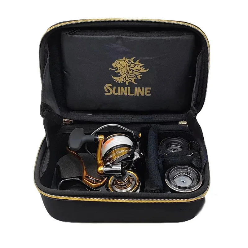 Sunline Portable Light EVA Fishing Reel Bag Wheel Protective Cover Baitcasting Trolling Spinning Reels Bags Case Pouch Box