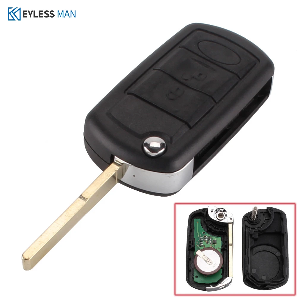 Flip Folding Remote Control Remote Car Fob For RANGE ROVER Sport Land Rover 3 2004-2010 433MHz ID46 Chip3 Buttons