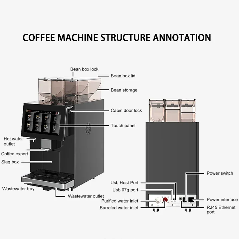 Factory Wholesale Smart Commercial  Espresso Machine Large-Scale Coffee Solution Fully Automatic