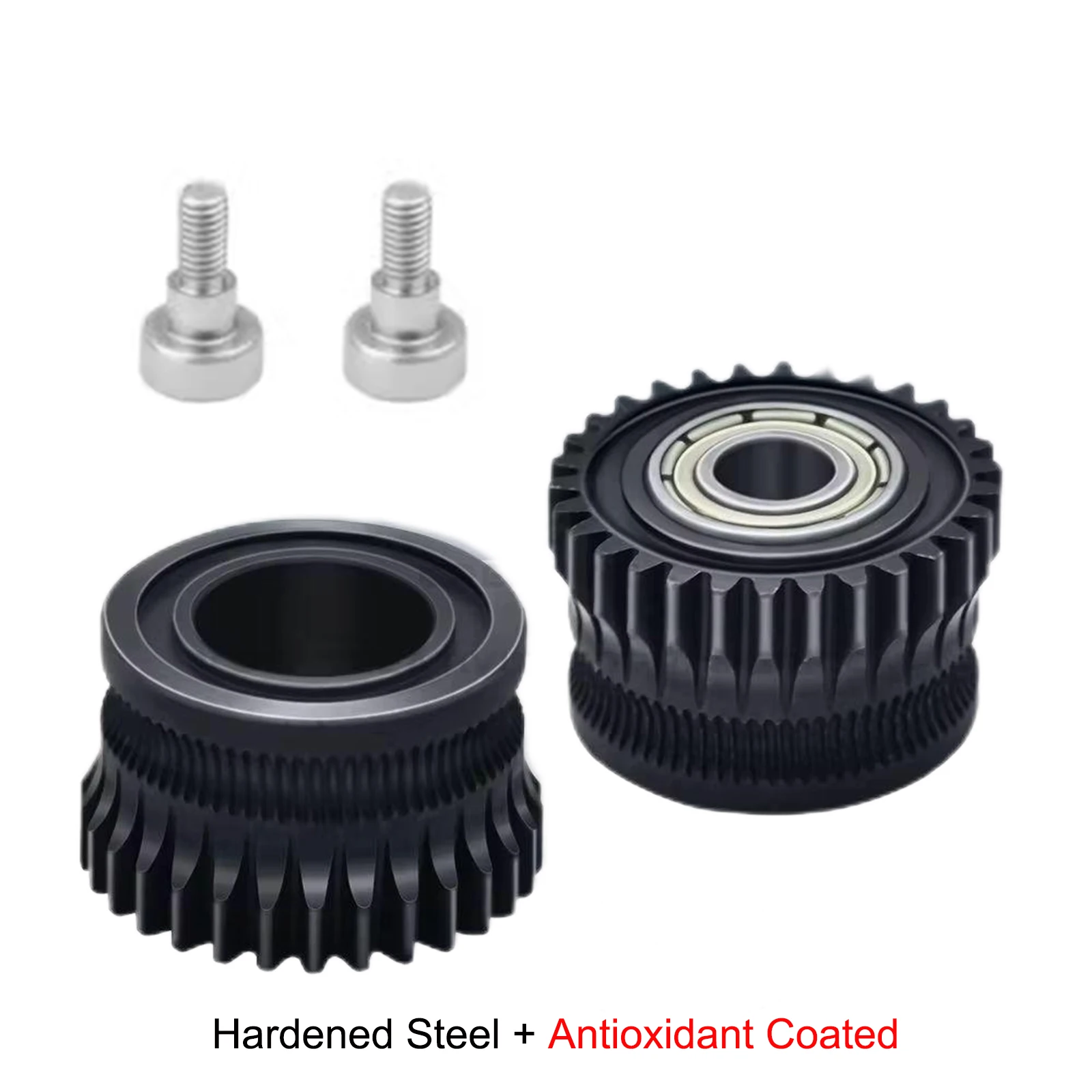 POLISI3D K1 Max Extruder-Zahnrad-Set – Gehärteter Stahl, Vernickelt, 55HRC, Kompatibel Mit Creality K1 Serie