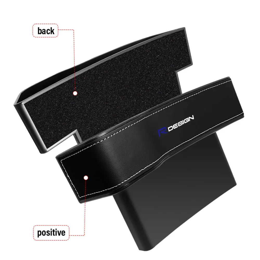 NEW Car Seat Gap Storage Box Leather Storage Box Auto Accessories For Volvo Rdesign T6 AWD C30 C70 S40 S60 S70 S90 V40 V50 V60