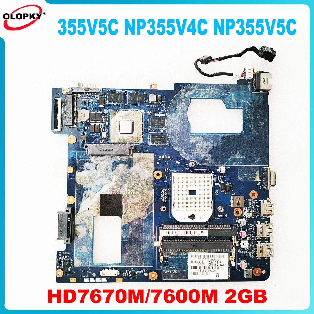 

QMLE4 LA-8863P for Samsung 355V5C NP355V4C NP355V5C laptop motherboard with HD7670M/7600M 2GB GPU BA59-03568A BA59-03402A DDR3