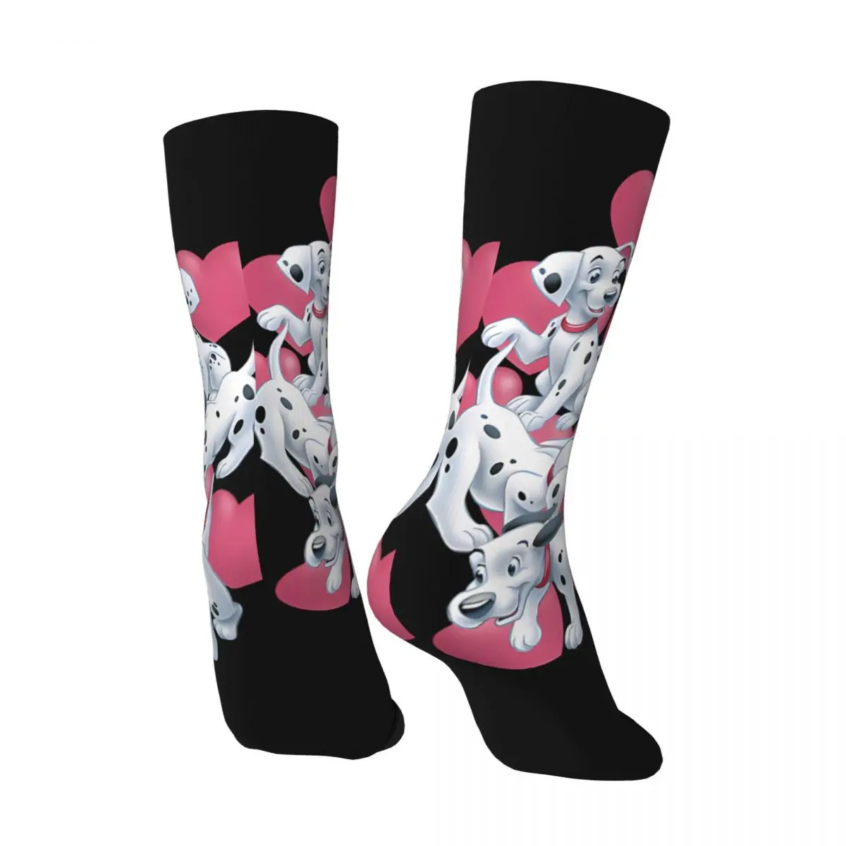 Hip Hop Vintage Dog Cartoon Cute Kid Crazy Men's compression Socks Unisex One Hundred and One Dalmatians Street Style Pattern