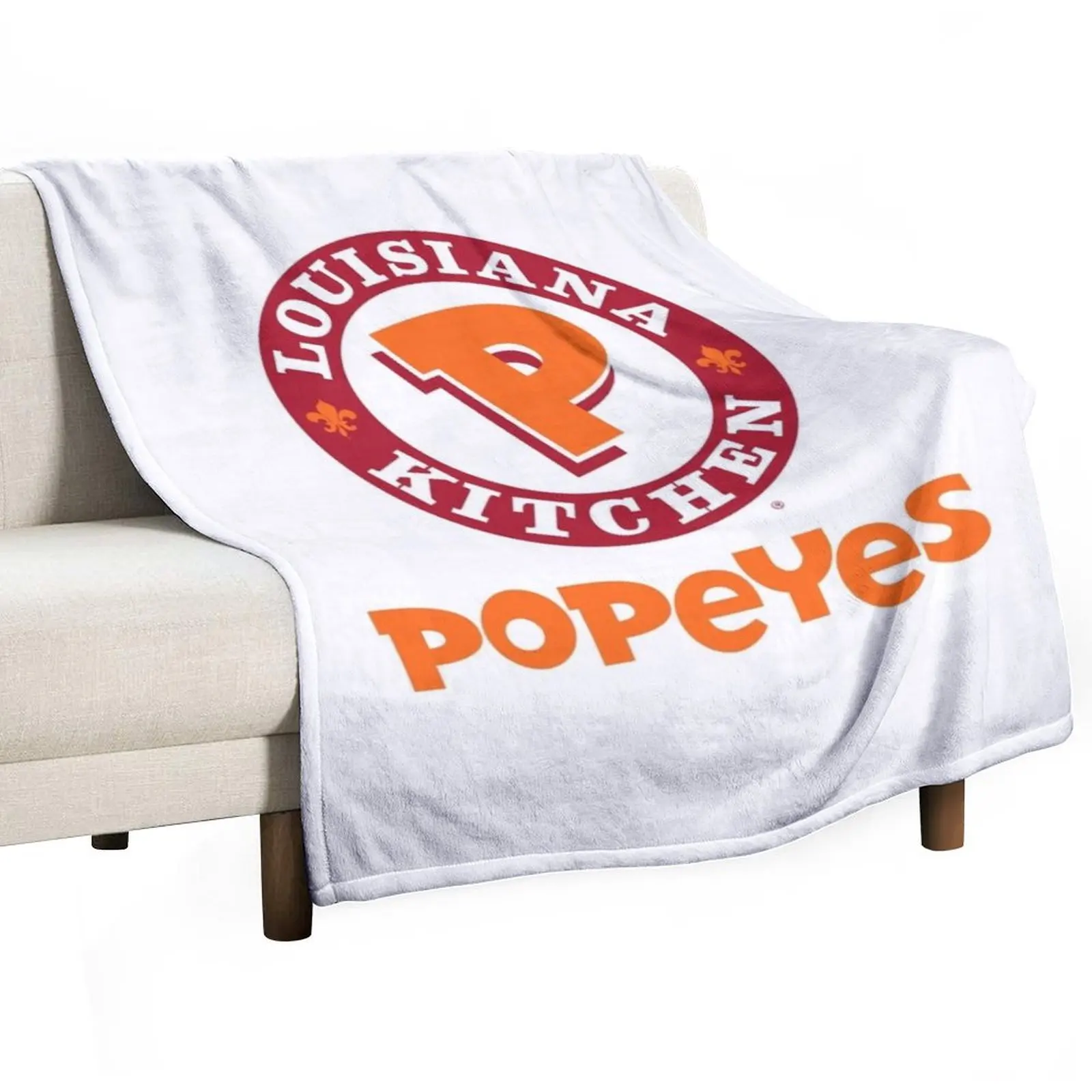 Popeyes Louisiana Kitchen (Popeyes) Throw Blanket For Sofa Thin Soft Big Bed linens Heavy Plaid on the sofa For Baby Blankets
