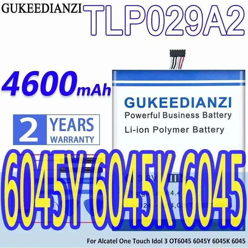 

Большая емкость для Alcatel One Touch Idol 3 OT6045 6045Y 6045K 6045 4600 мАч TLP029A2 аккумулятор для мобильного телефона