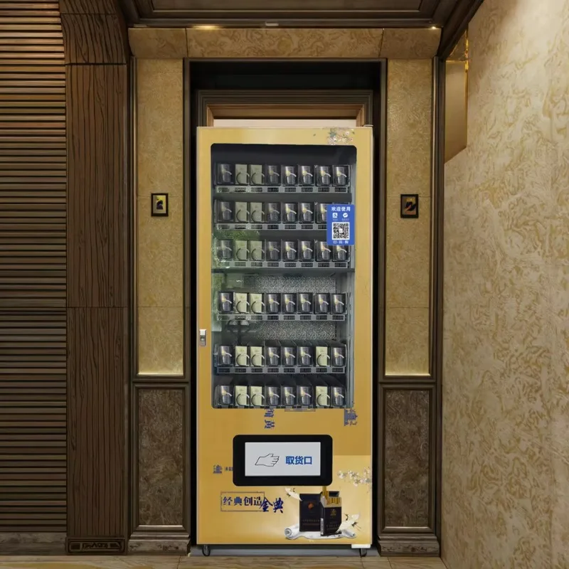 

Custom Room Temperature Cigarette Business Card Vending Machine SDK QR Code Credit Card Metal Structure for Shopping Mall Use