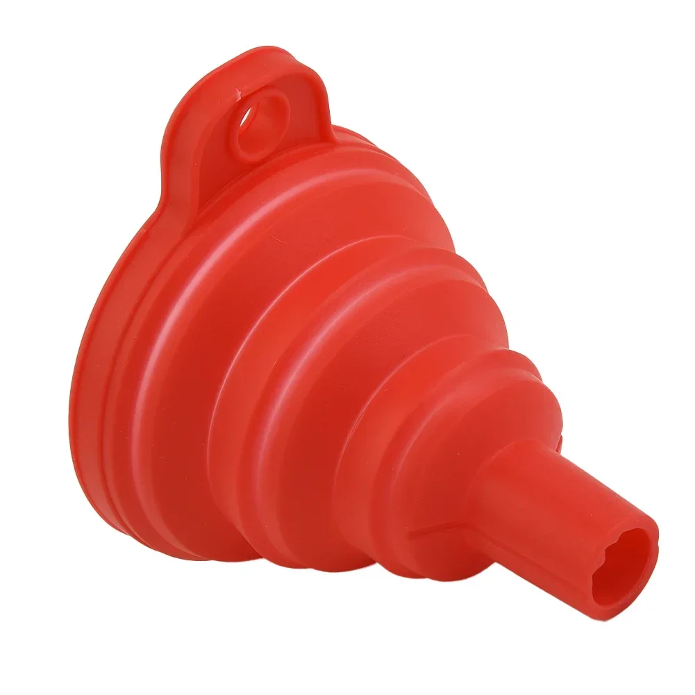 

Auto Funnel Oil Fuel Gasoline Petrol Diesel Fluid Change Fill -20°C To 220°C Collapsible Silicone Car Funnel 7.5cmX8cm Car Acces