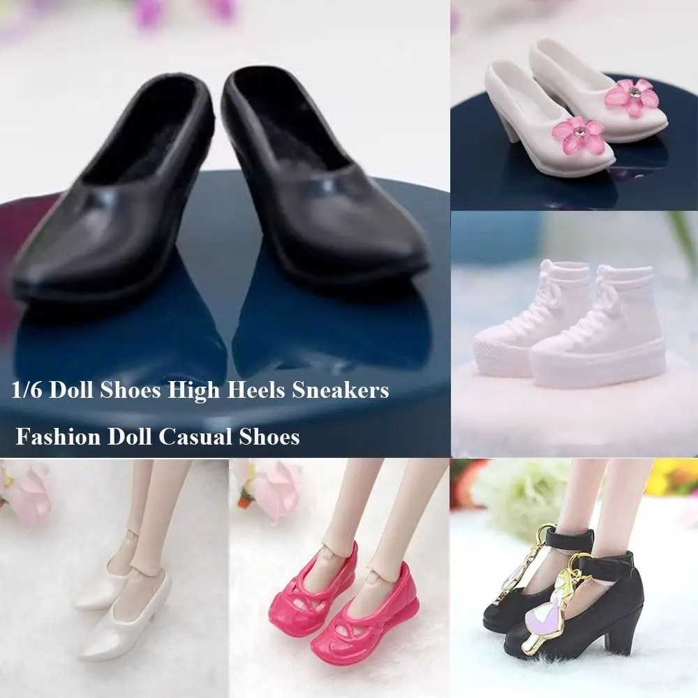 Fashion Doll Shoes High Heels Sneakers For 30cm Figure Doll Sandals Doll Casual Shoe For 1/6 BJD Doll Boots DIY Doll Accessories