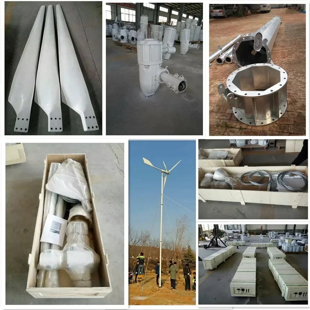 Roof Top 48V 96V 110v 220 2KW 5KW 15KW 20KW Wind Mills  Wind Power Generation System 10KW Wind Power for Home view 6