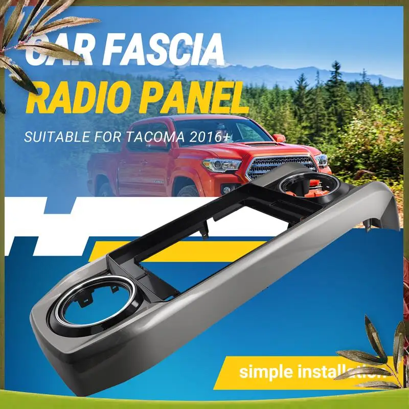 AB98-10.1 بوصة لوحة راديو فآسيا السيارة لتويوتا تاكوما 2016 + داش عدة تثبيت الوجه وحدة التحكم الحافة لوحة محول