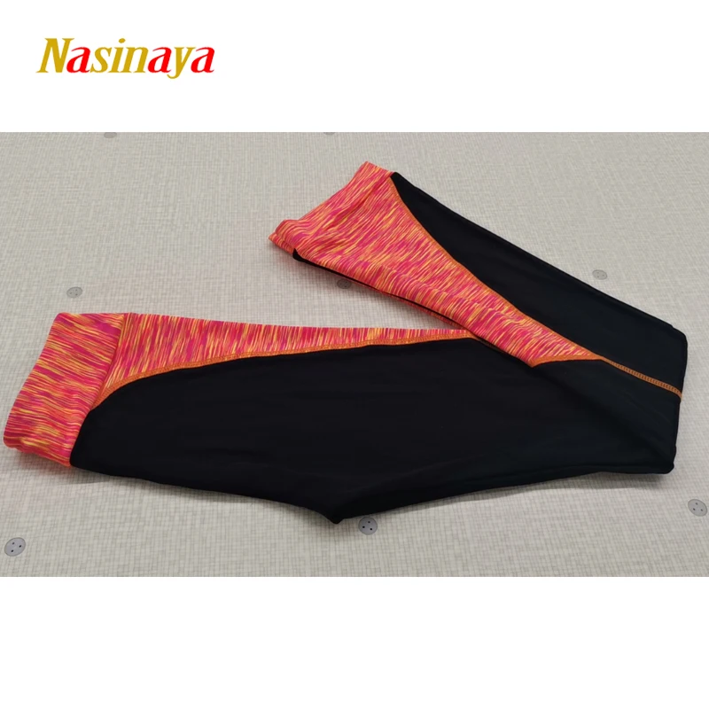 Customized Figure Skating Pants Long Trousers For Girl Women Training Competition Patinaje Ice Skating Warm Gymnastics Colorful