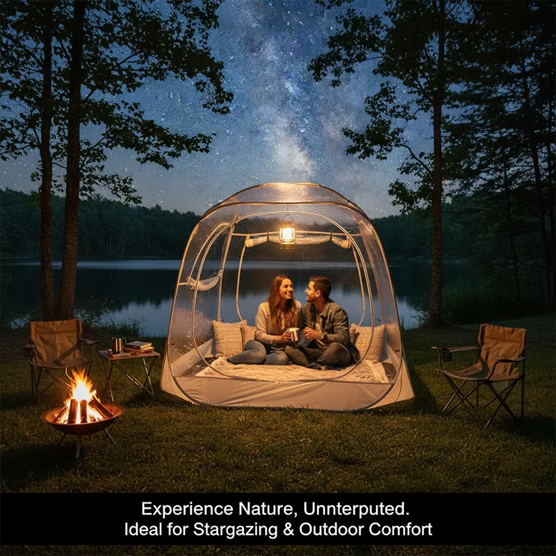 Large Clear Bubble Tent 4-6 Person Pop Up PVC Dome Shelter Backyard Patio Camping Picnic Wedding Photo Booth Instant image 5