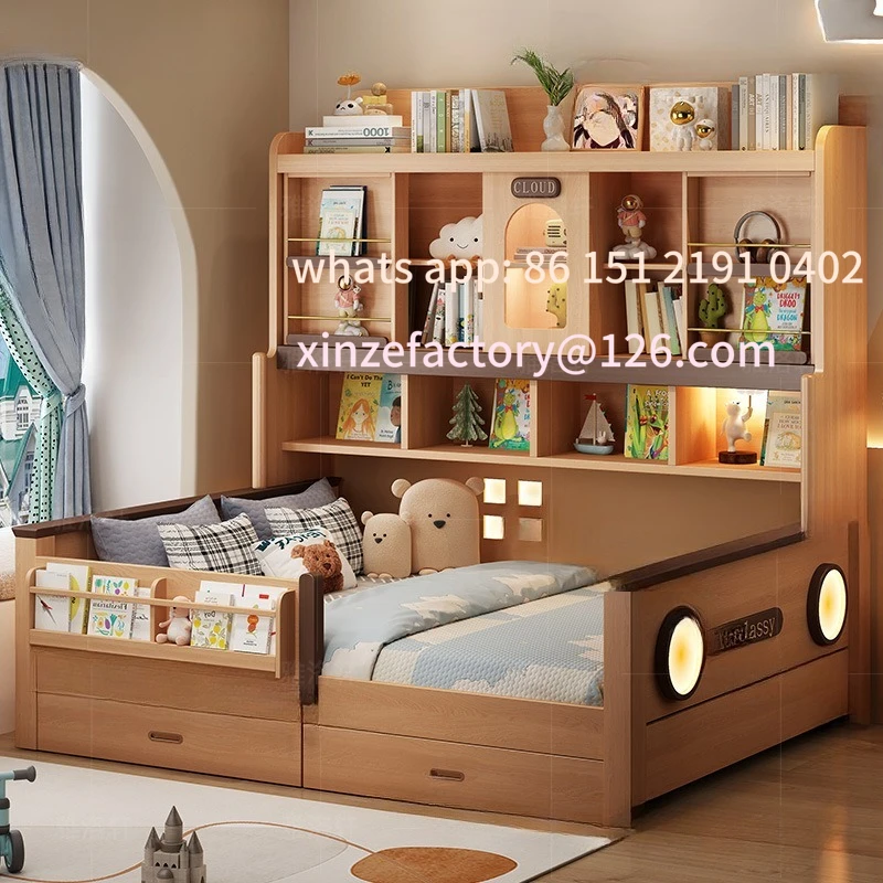 

Customizable mother and child integrated wardrobe with guardrail space saving tatami girl tree house princess