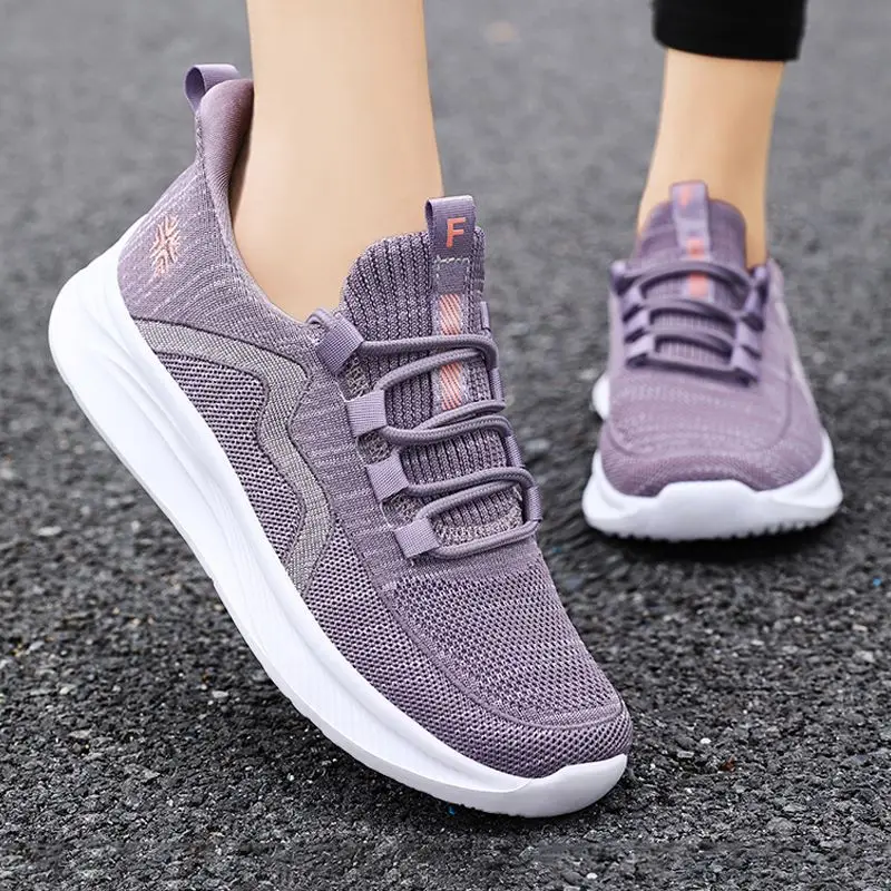 Zapatillas deportivas informales para mujer, calzado de deporte atlético con plataforma antideslizante, tenis de lujo de grado superior, otoño