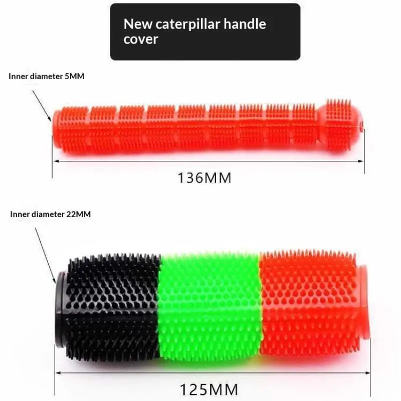 Universelle Gummi-Elektromotorrad-Griffe Rutschfest Schweißabsorbierend Berührungsempfindlich für E-Bike Pendeln Outdoor-Radfahren – Detail 4