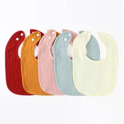 Summer thin cotton gauze baby bib