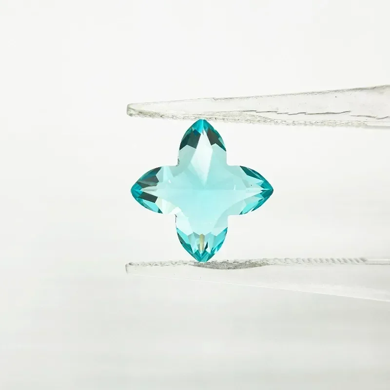

Lab Grown Paraiba Quincunx Shape Gemstone for DIY Advanced Jewelry Making Inlay Ring Necklace Selectable Certificate