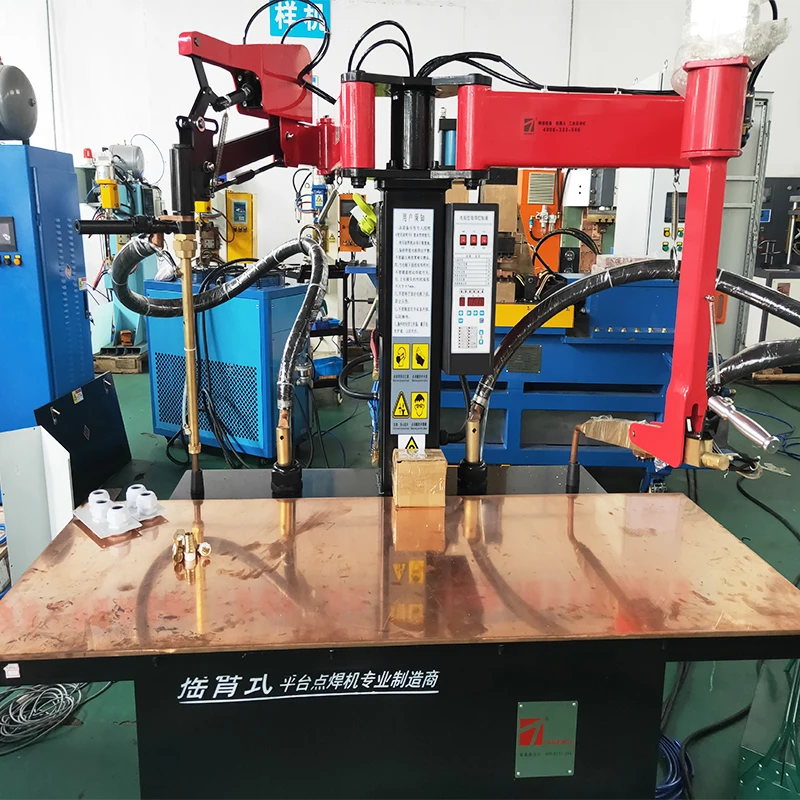 Galvanized Rocker Type Seamless Point Welder Metal Seamless Platform Table Spot Welder