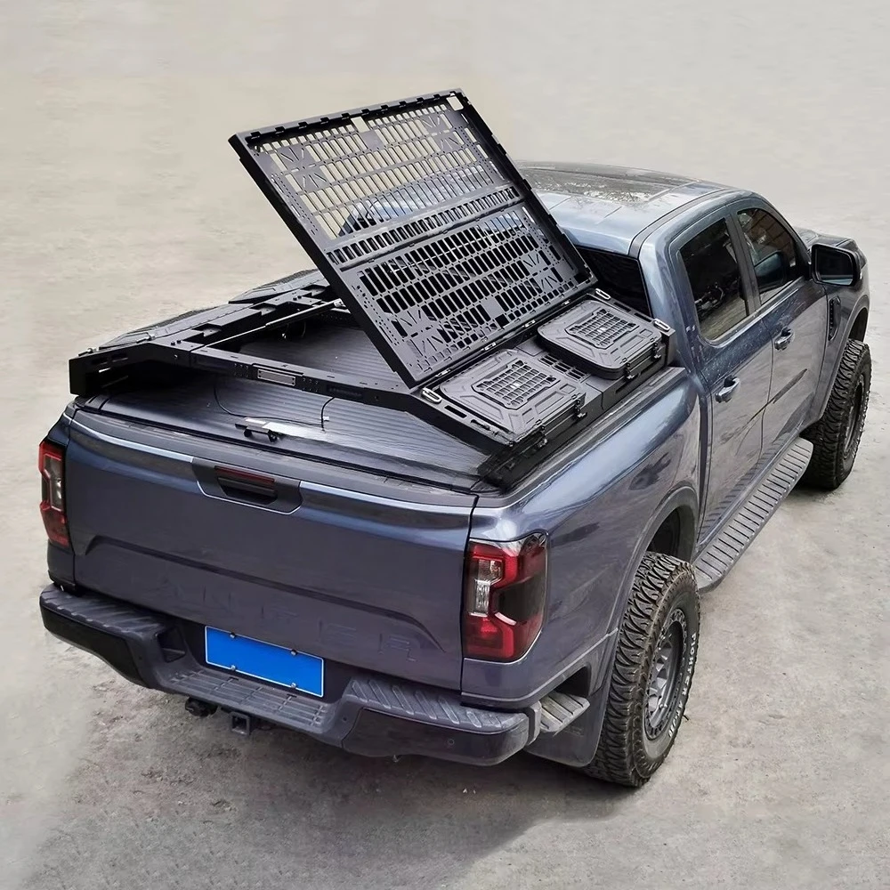 

AQTA Custom Heavy Duty Universal Roof Rack Factory Direct Adjustable Aluminum Anti Room Pickup Truck Box Bucket Roll Cross Bars