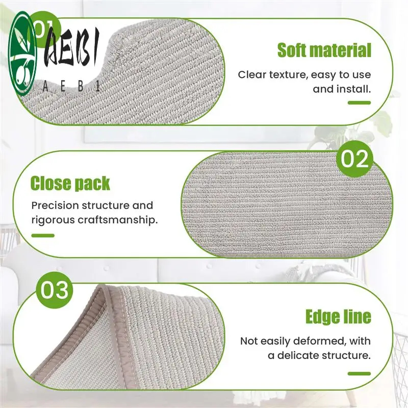 

AEB1-Full Cover Design Mop For Xiaomi Mijia 1C 1T F9 D9 Robot Vacuum-Mop Dry Wet Mop Cloth Parts Water Tank Rags