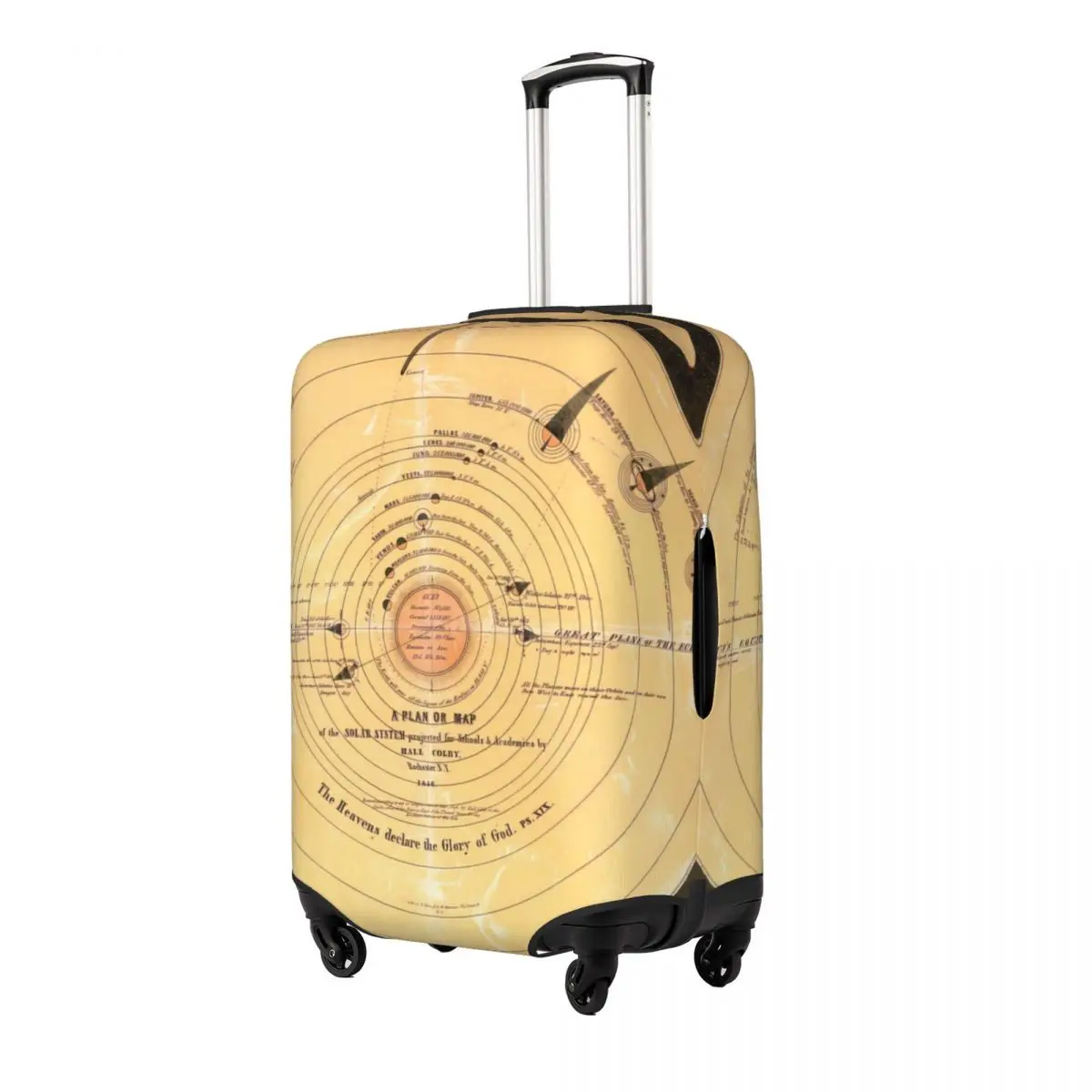 Solar System Print Luggage Protective Dust Covers Elastic Waterproof 18-32inch Suitcase Cover Travel Accessories