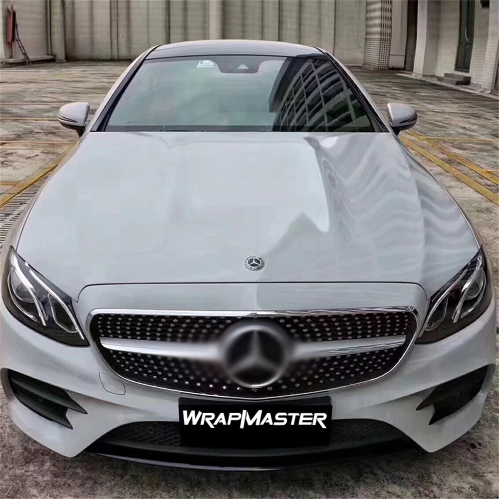 Crystal Volcanic Grey Easy to Install Removable Stretchable Car Wrap Premium PET Auto Vinyl Air Release DIY